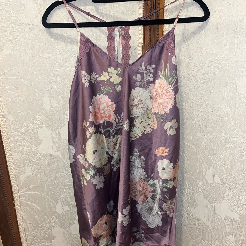 Flora Nikrooz Floral Chemise in Mauve and Pastel
